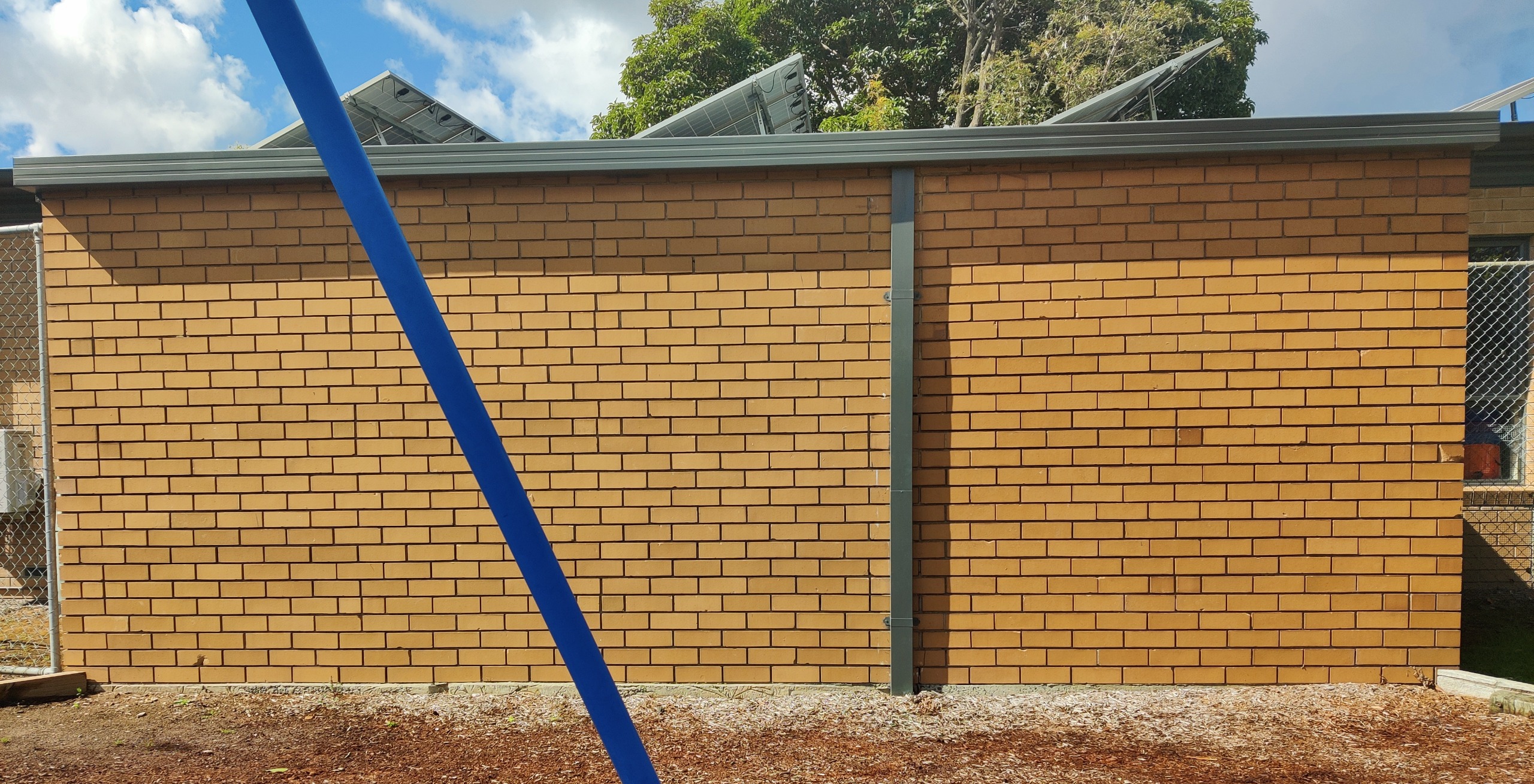 Image of wall at Westerfield Drive reserve for mural