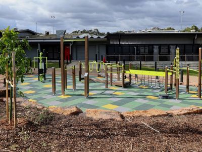 Mulgrave Reserve playspace - seniors fitness equipment
