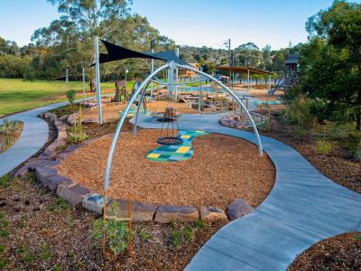 Mulgrave Reserve playspace giant basket swing